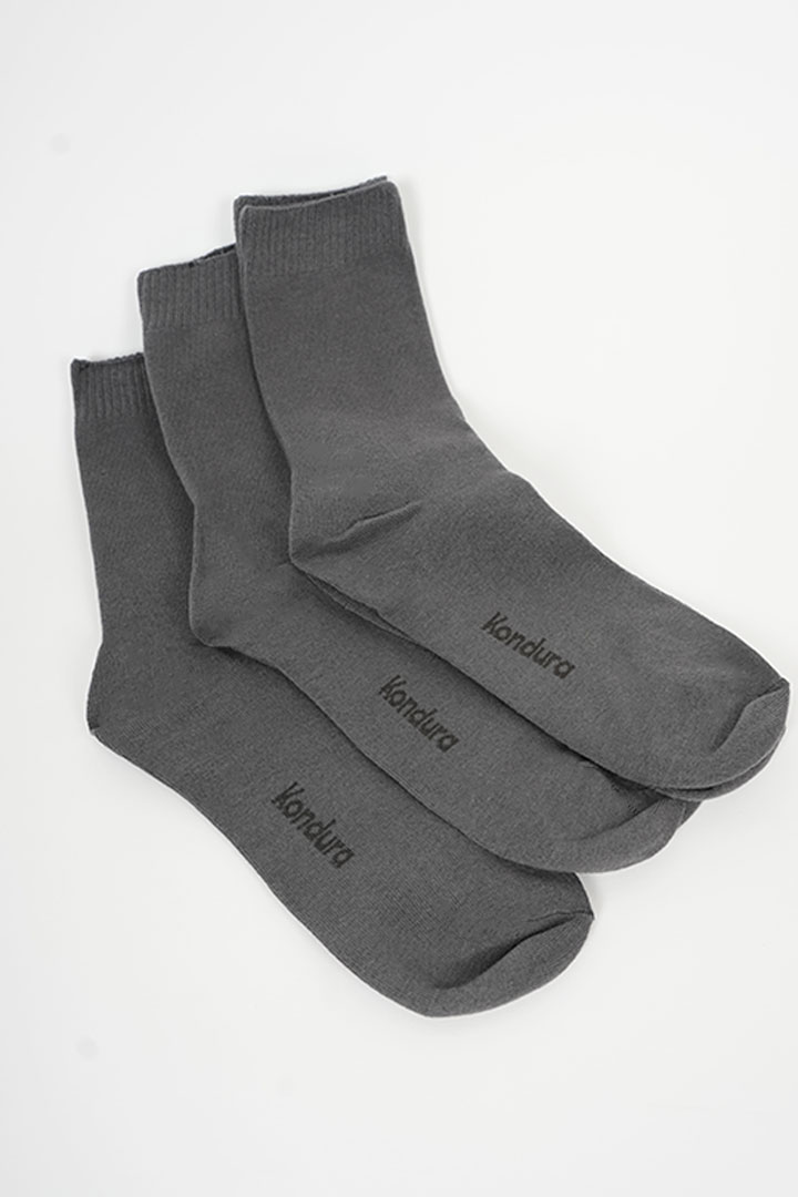 Picture of Cloud Socks Pack of 3 - Dark Grey