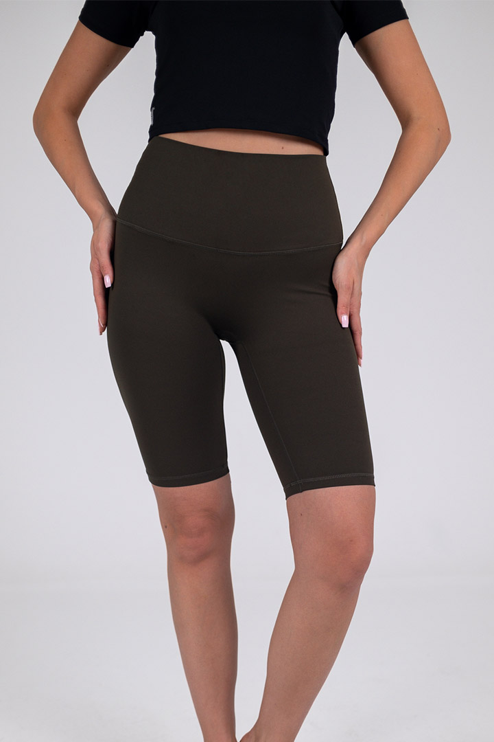 Picture of The Fit Biker Shorts - Army Green