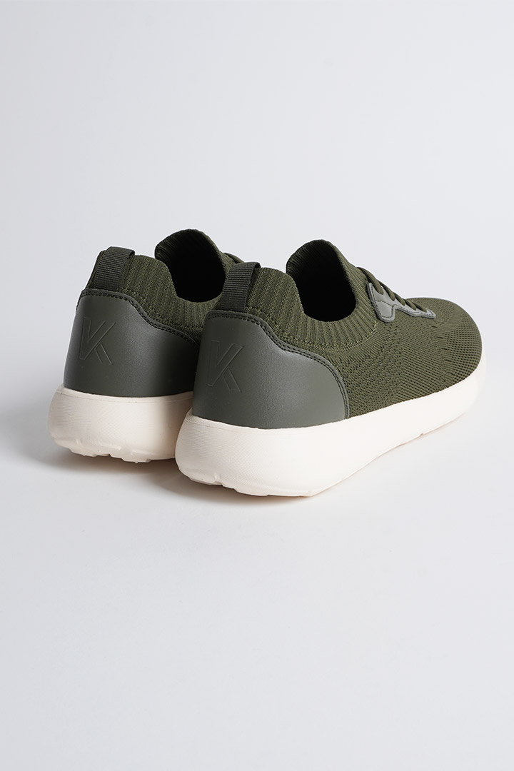 Picture of Cloud Walk - Olive Leather on Off White