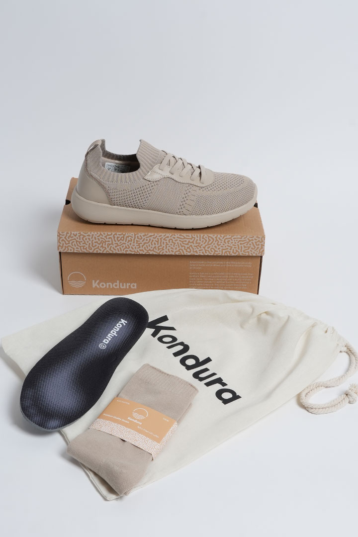 Picture of Cloud Walk - Taupe Leather on Taupe