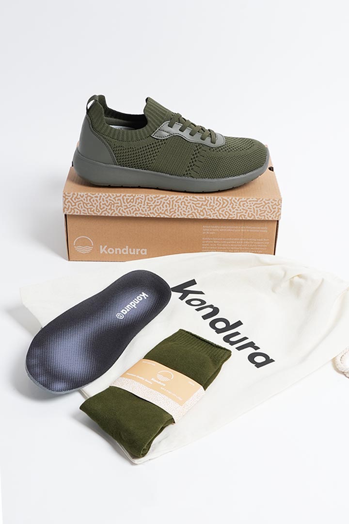 Picture of Cloud Walk - Olive Leather on Olive