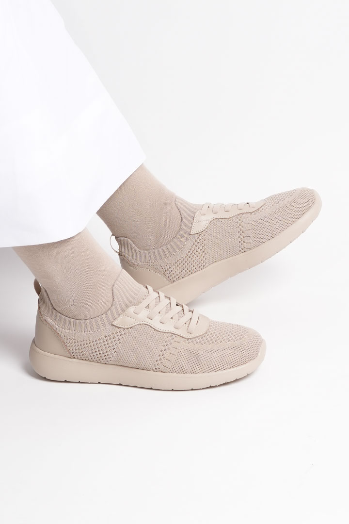 Picture of Cloud Walk - Taupe Leather on Taupe