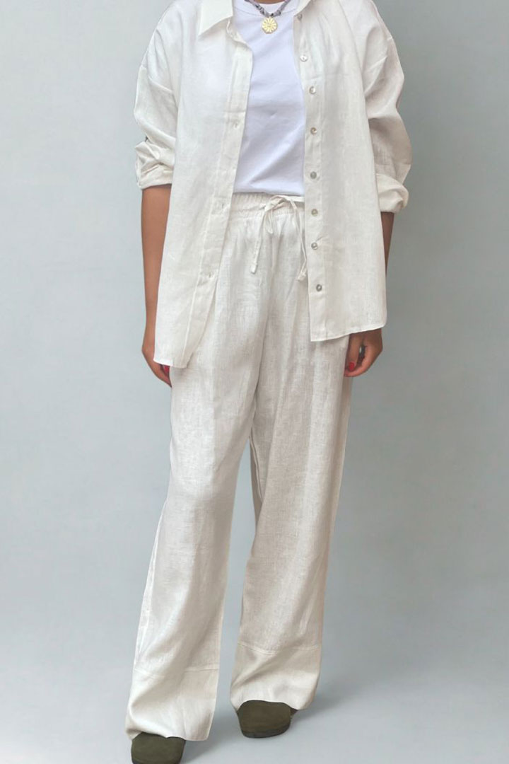 Picture of Linen set - White