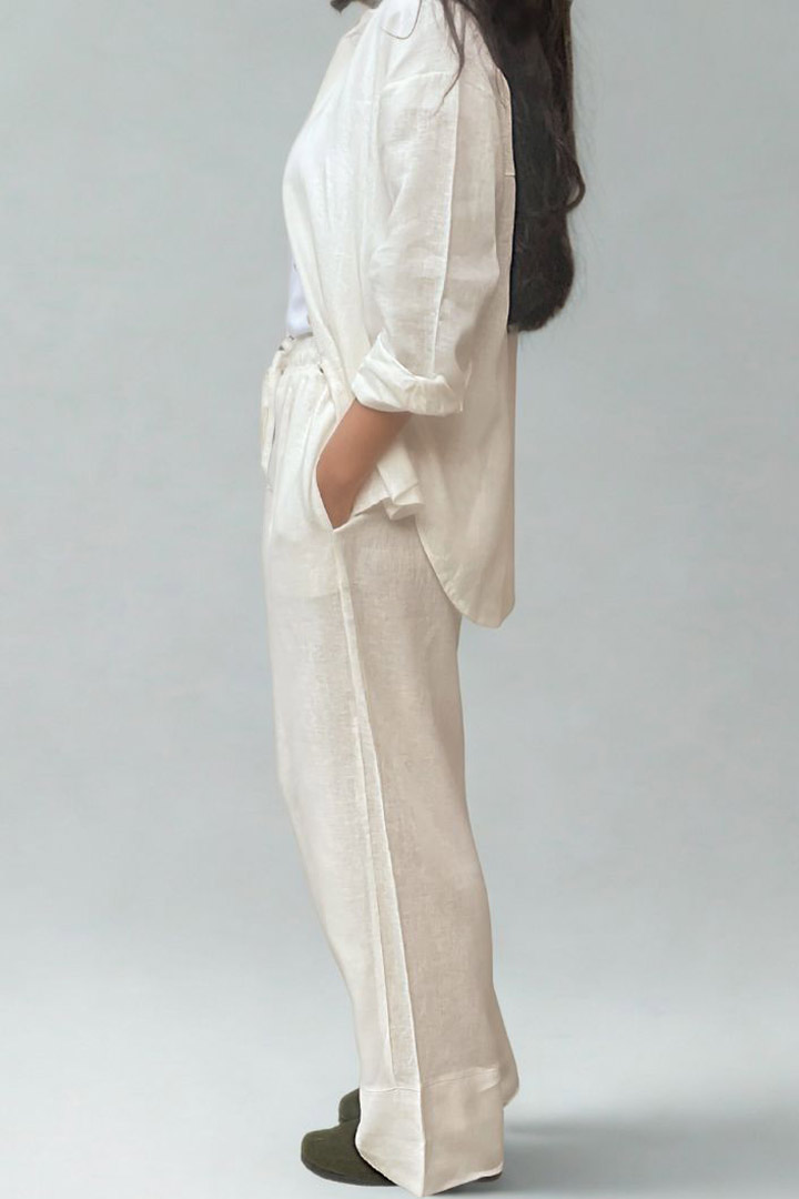 Picture of Linen set - White