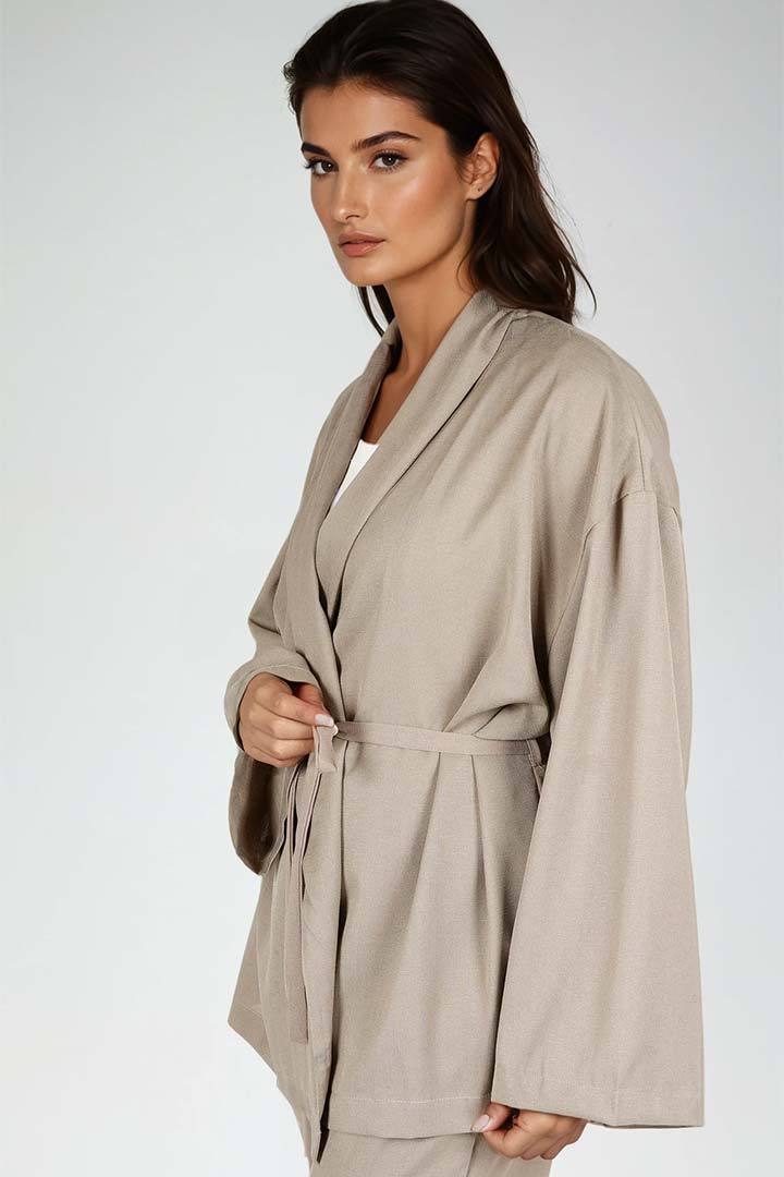 Picture of Textured 2 Piece Set - Taupe