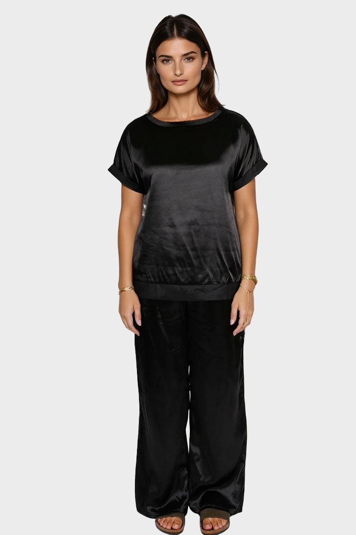 Picture of Smooth Satin Set - Black