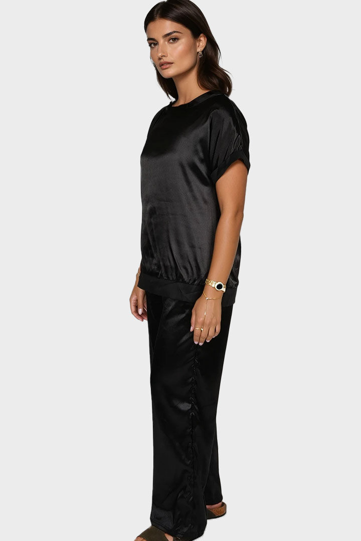 Picture of Smooth Satin Set - Black