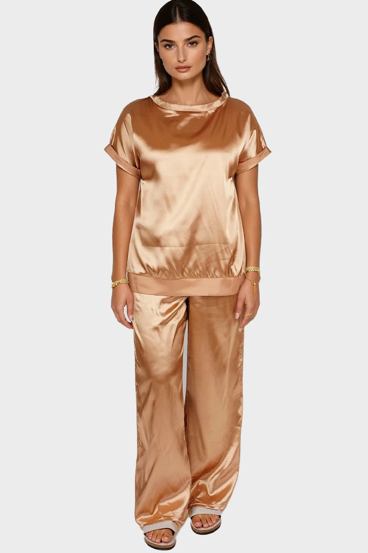 Picture of Smooth Satin Set - Caramel