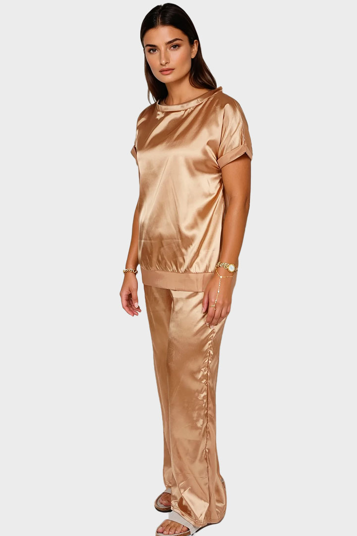 Picture of Smooth Satin Set - Caramel