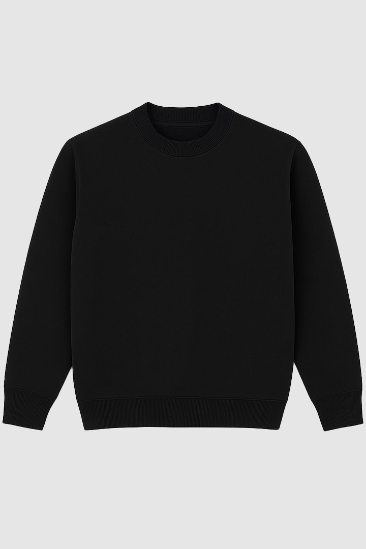 Picture of Seashell Round Neck Sweatshirt - Black