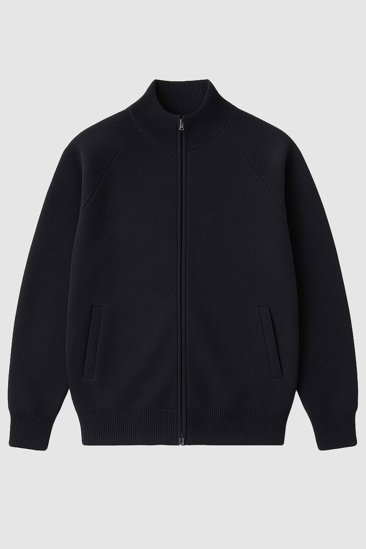 Picture of Seashell Black Zip Jacket 