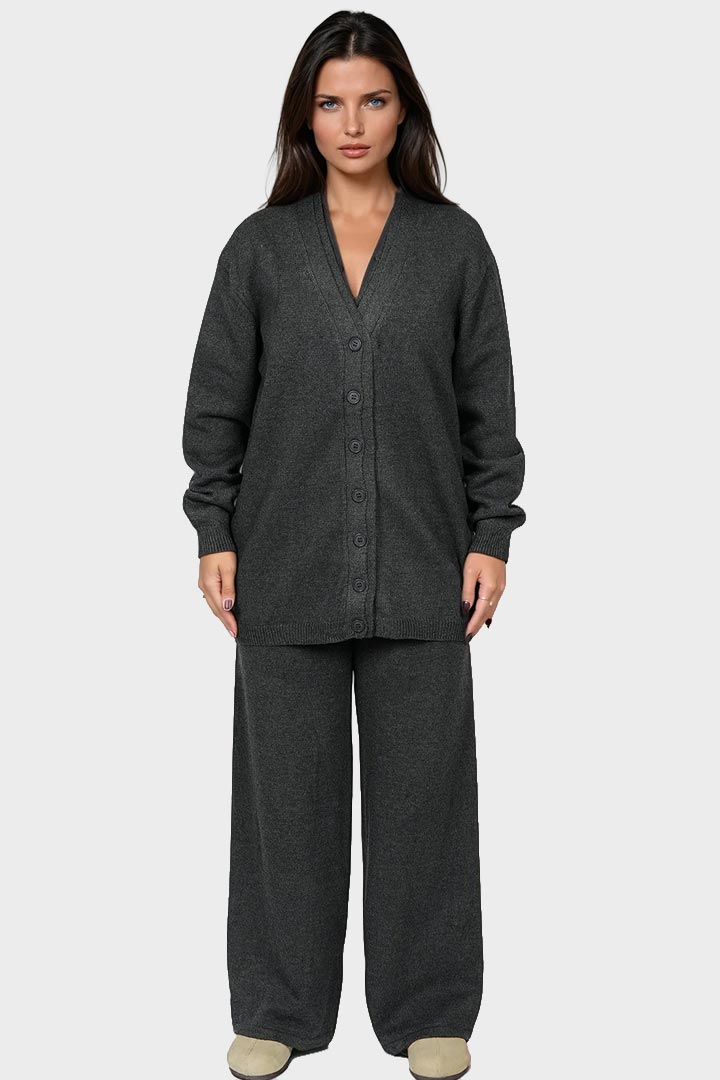 Picture of 3-Piece Knit Lounge Set - Grey