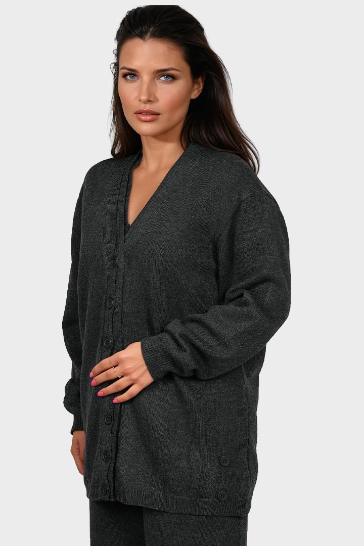 Picture of 3-Piece Knit Lounge Set - Grey