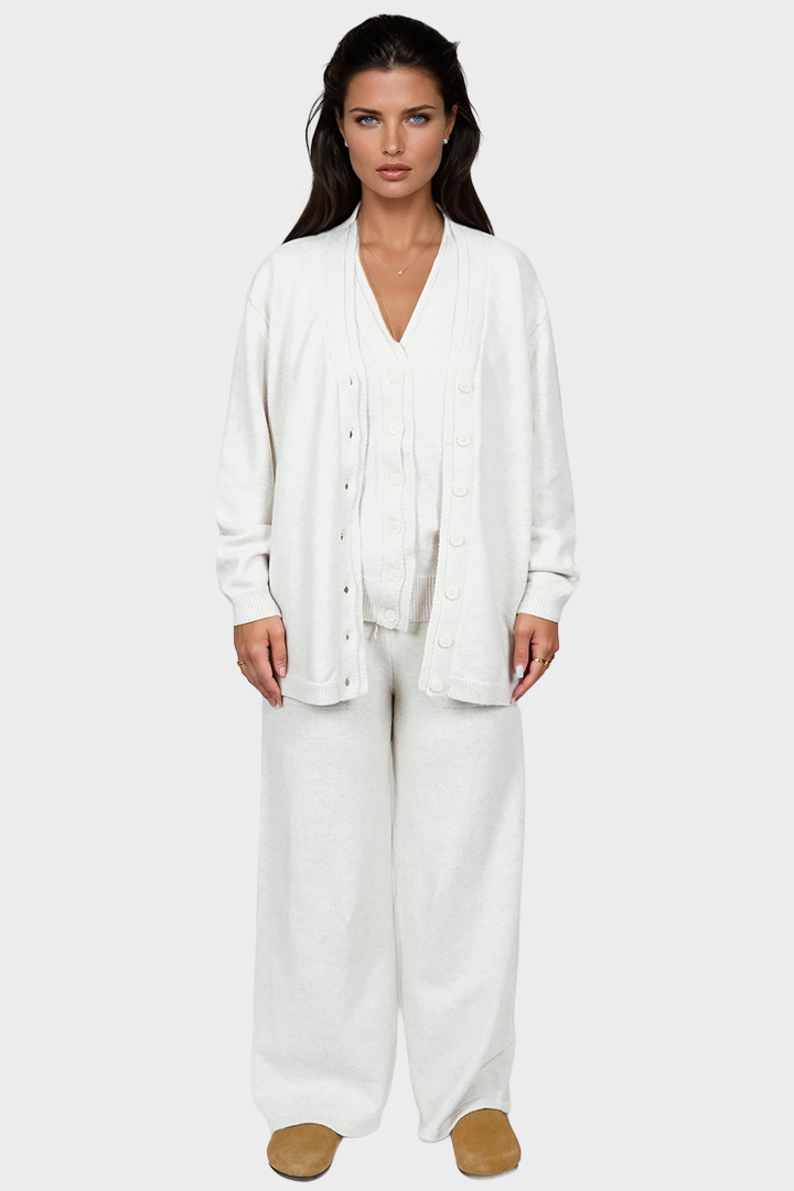 Picture of 3-Piece Knit Lounge Set - Beige