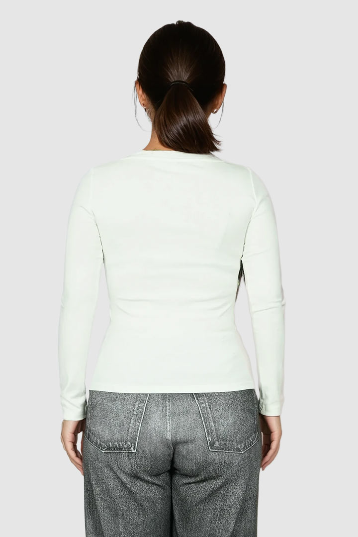 Picture of Long Sleeve Basic Theory Tee - White