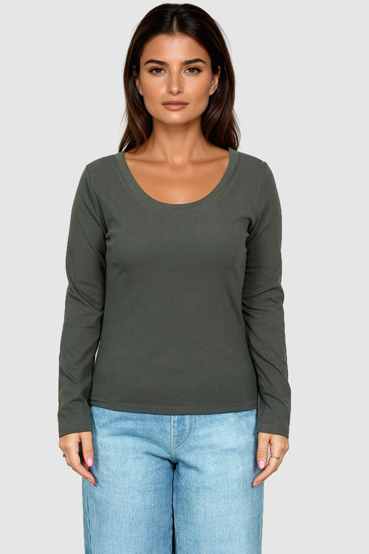 Picture of Long Sleeve Basic Theory Tee - Grey