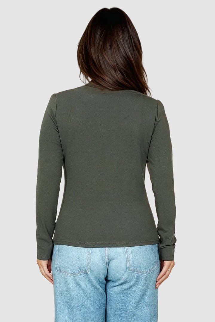 Picture of Long Sleeve Basic Theory Tee - Grey