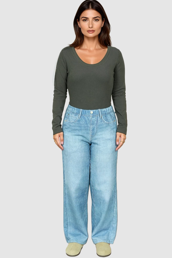 Picture of Long Sleeve Basic Theory Tee - Grey