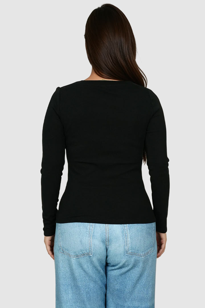 Picture of Long Sleeve Basic Theory Tee - Black