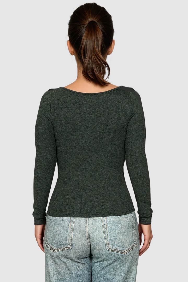 Picture of Square Theory Ribbed Tee - Grey