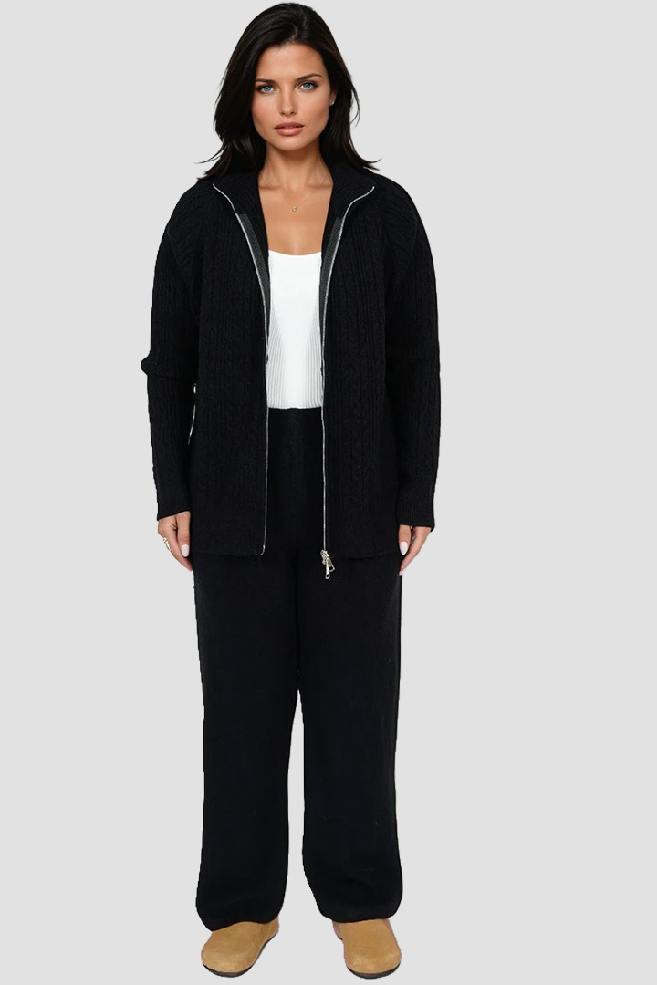 Picture of Cable Knit Set - Black