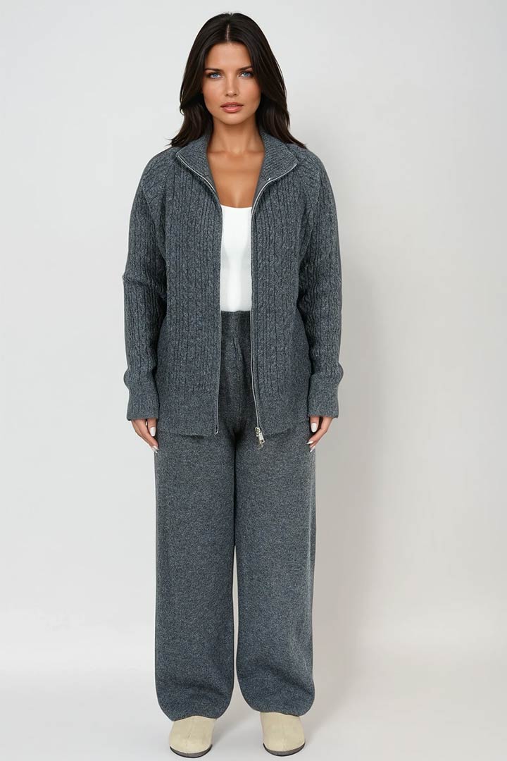 Picture of Cable Knit Set - Grey