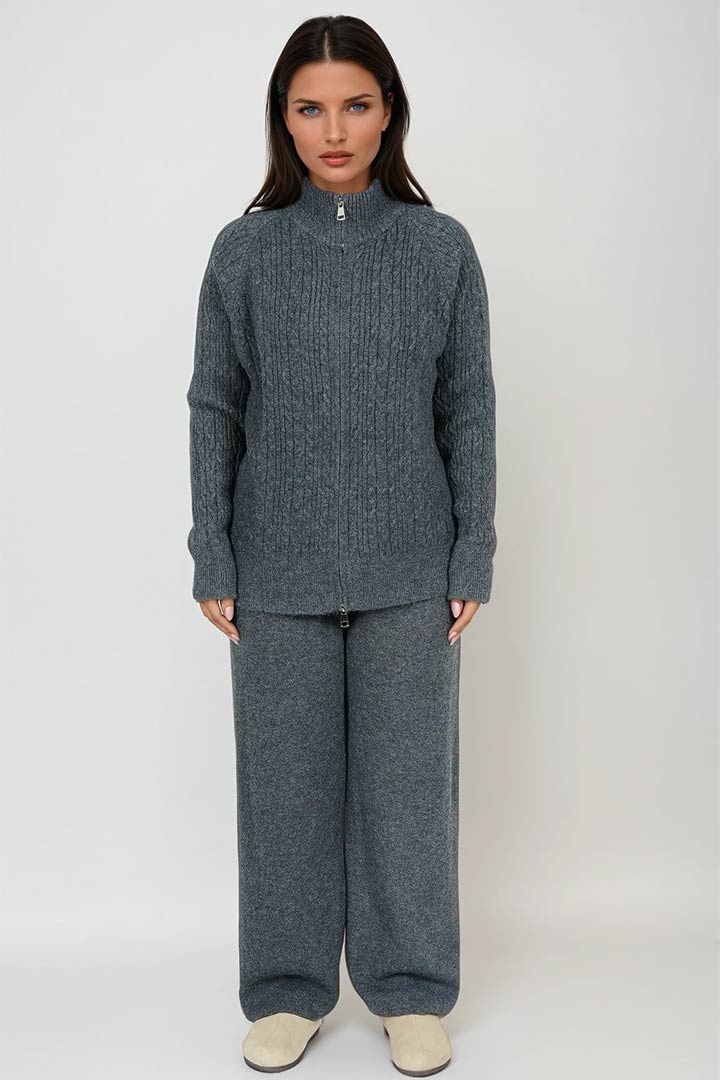 Picture of Cable Knit Set - Grey