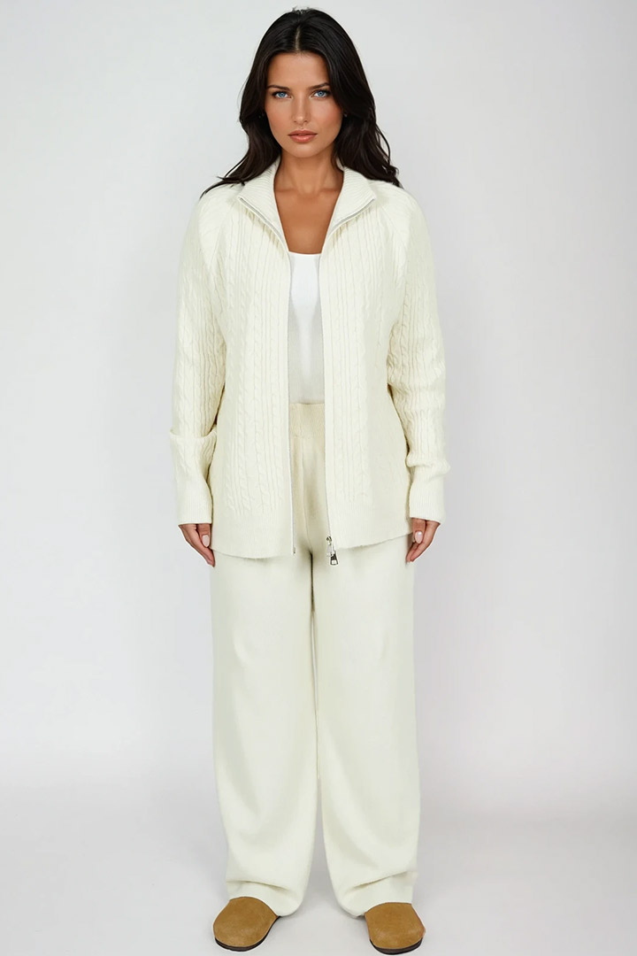 Picture of Cable Knit Set - Beige 