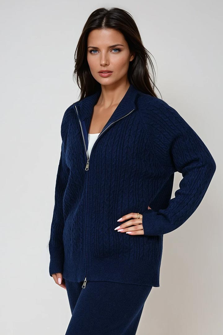 Picture of Cable Knit Set - Navy