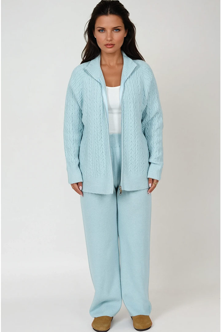 Picture of Cable Knit Set - Blue