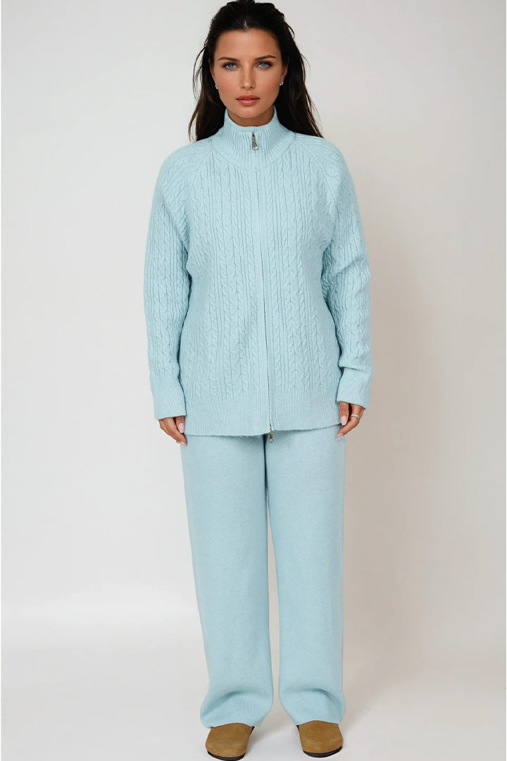 Picture of Cable Knit Set - Blue