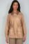 Picture of Leather Collared Suede Jacket - Suede Camel
