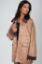 Picture of Ribbed Collar Suede Jacket - Suede Camel
