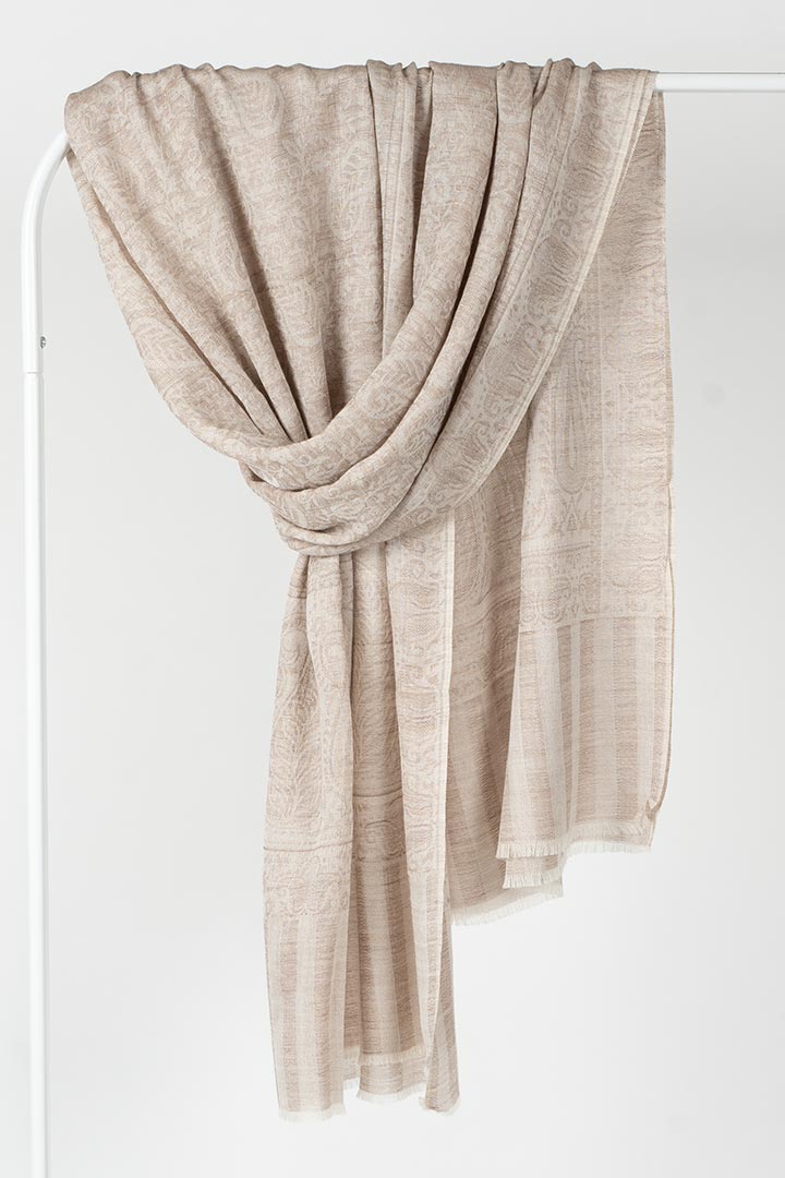 Picture of 100% Cashmere Shawl - Beige