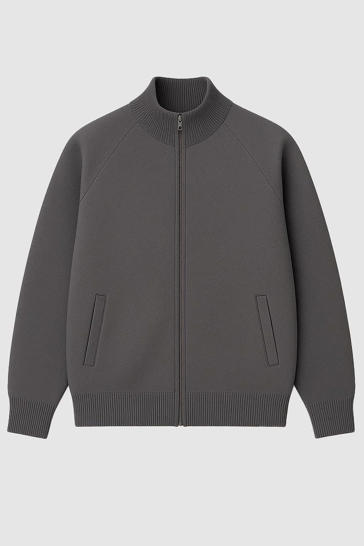 Picture of Seashell Black Zip Jacket - Grey