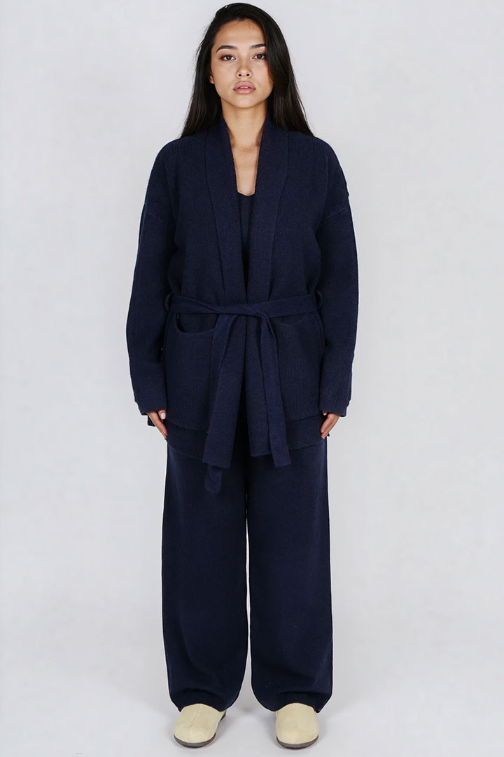 Picture of Solid 3-piece Knit Set - Navy