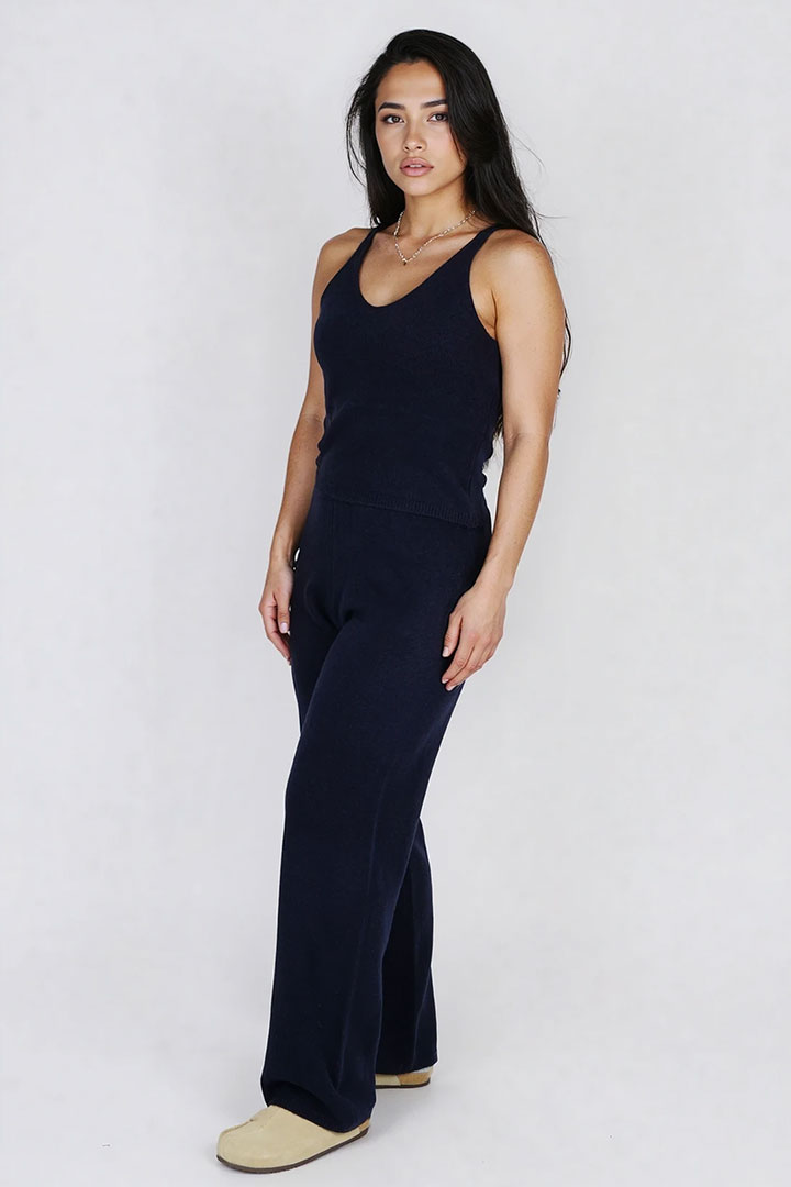 Picture of Solid 3-piece Knit Set - Navy