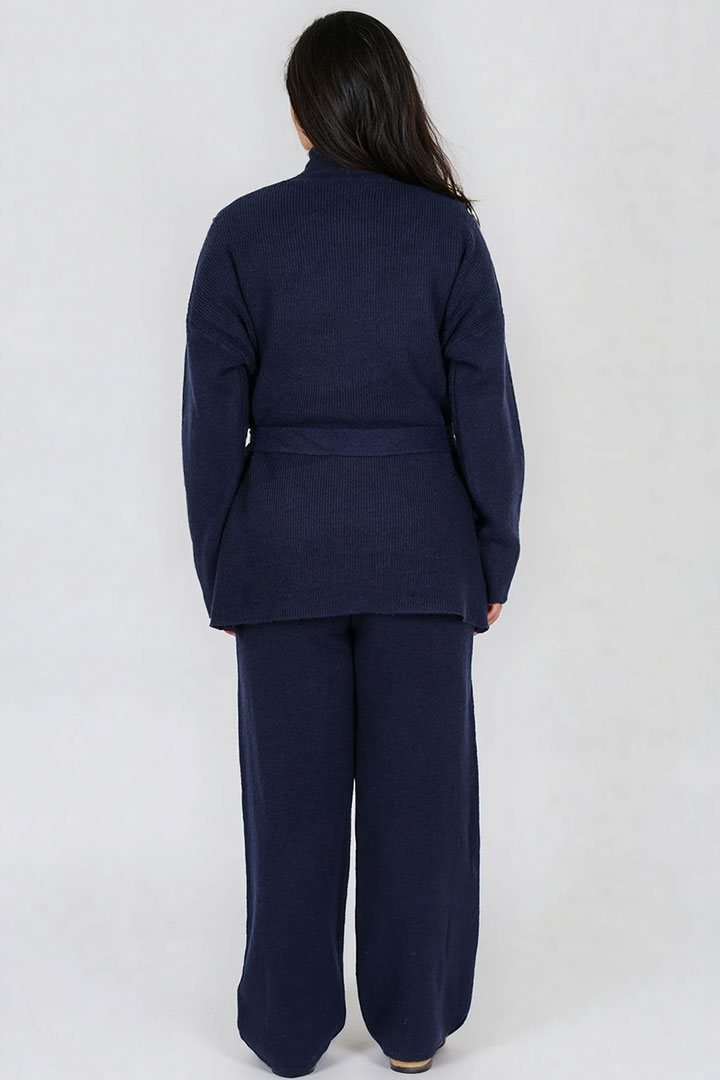 Picture of Solid 3-piece Knit Set - Navy