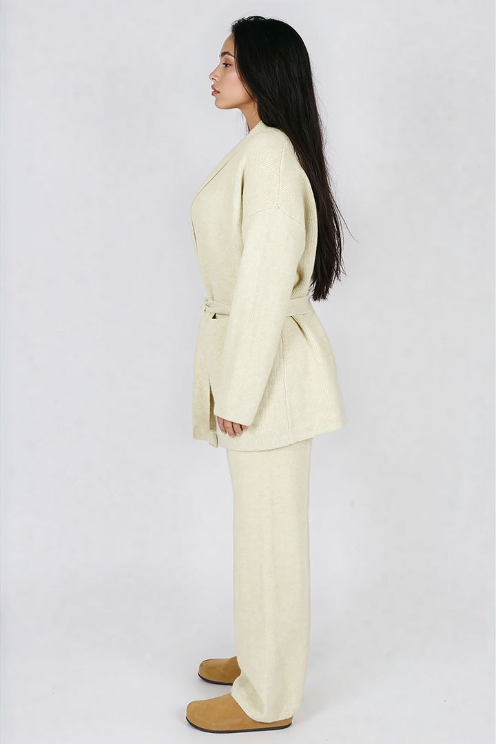 Picture of Solid 3-piece Knit Set - Beige