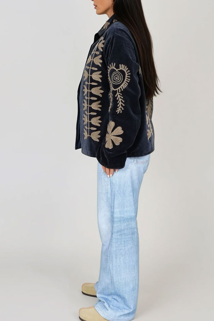 Picture of Handmade Midnight Heritage Suzani Jacket 