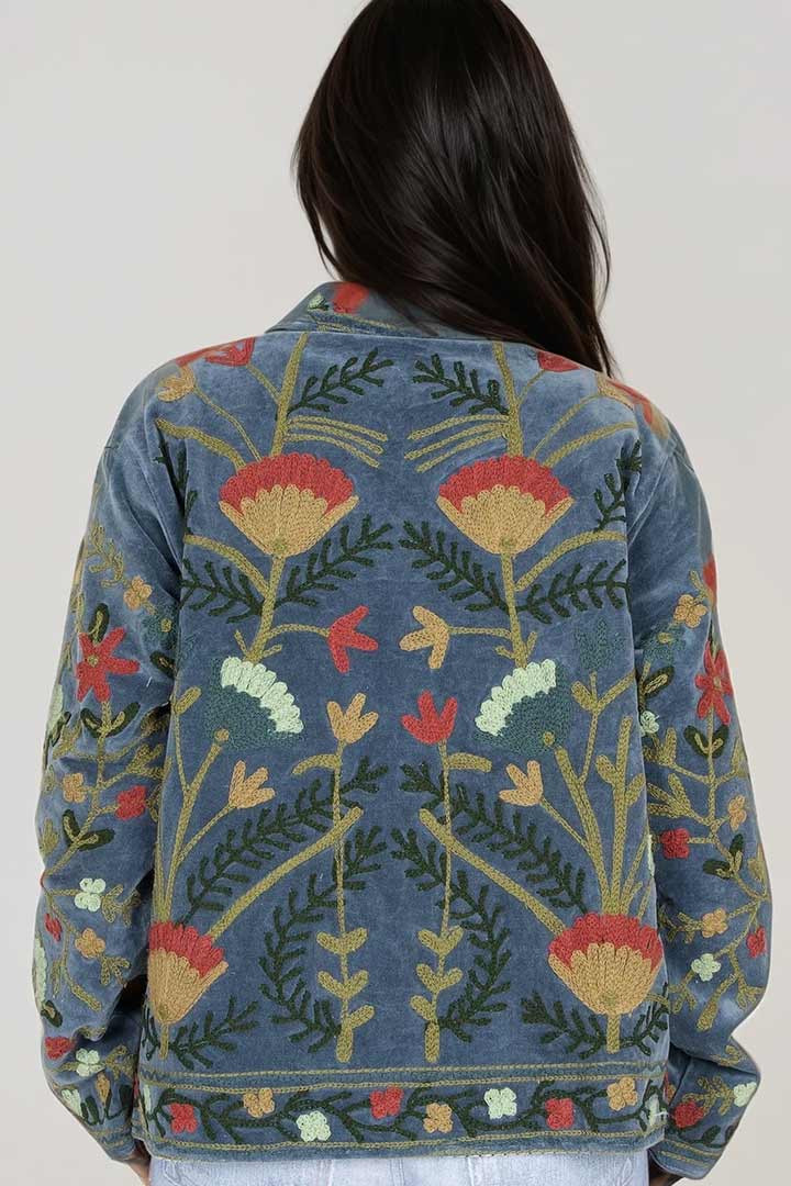 Picture of Handmade Sky Garden Embroidered Suzani Jacket