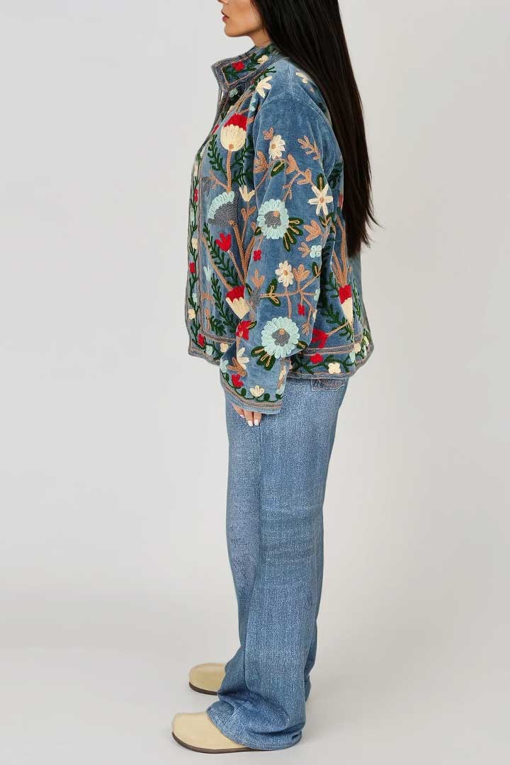 Picture of Handmade Royal Garden Embroidered Suzani Jacket