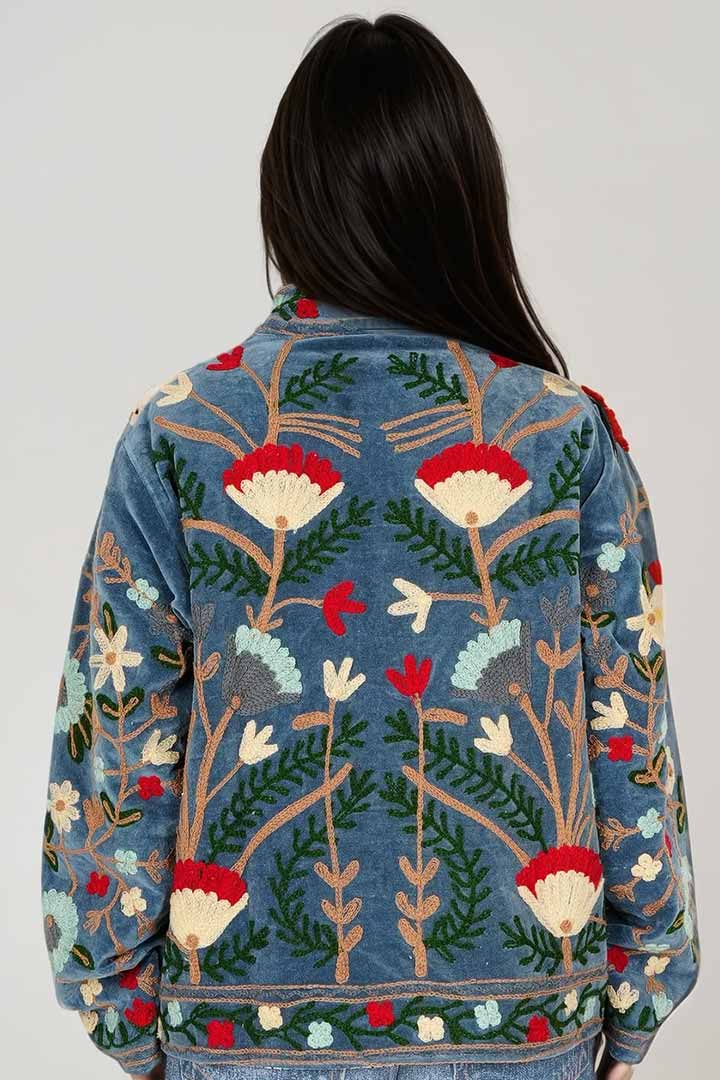 Picture of Handmade Royal Garden Embroidered Suzani Jacket