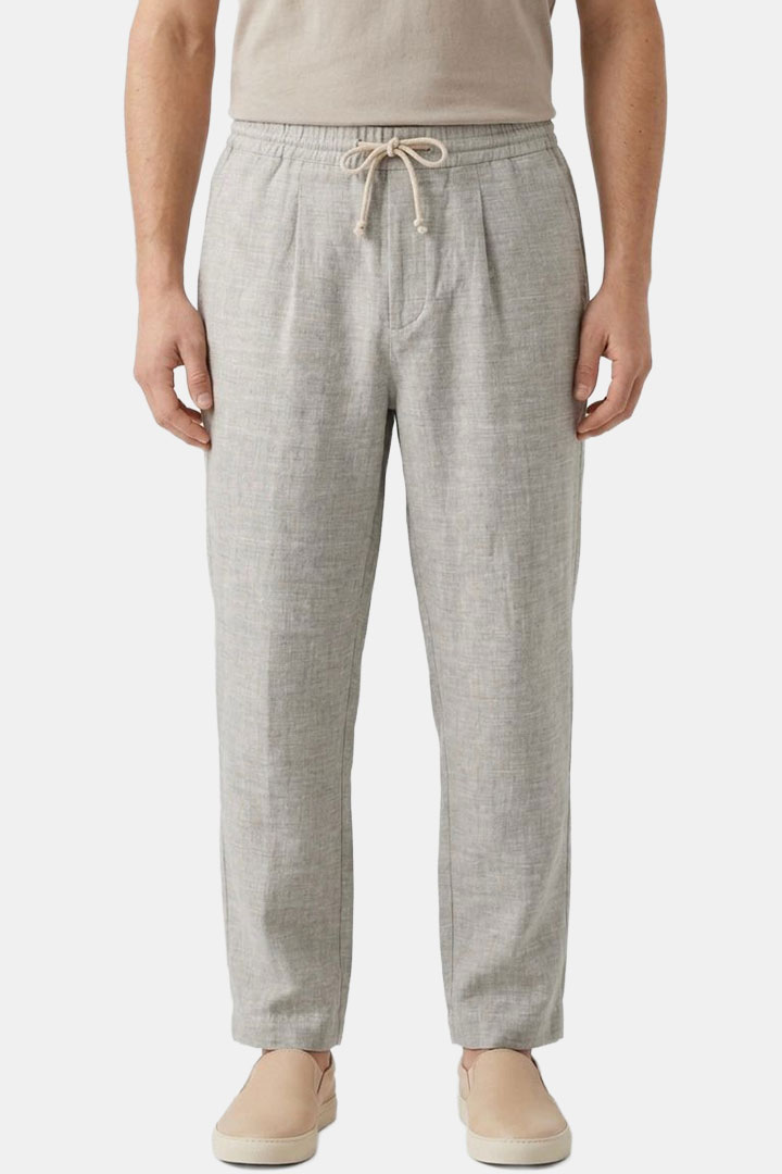 Picture of Seashell Linen Pants - Beige 