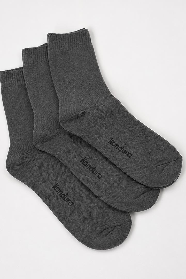 Picture of Cloud Socks Pack of 3 - Dark Grey
