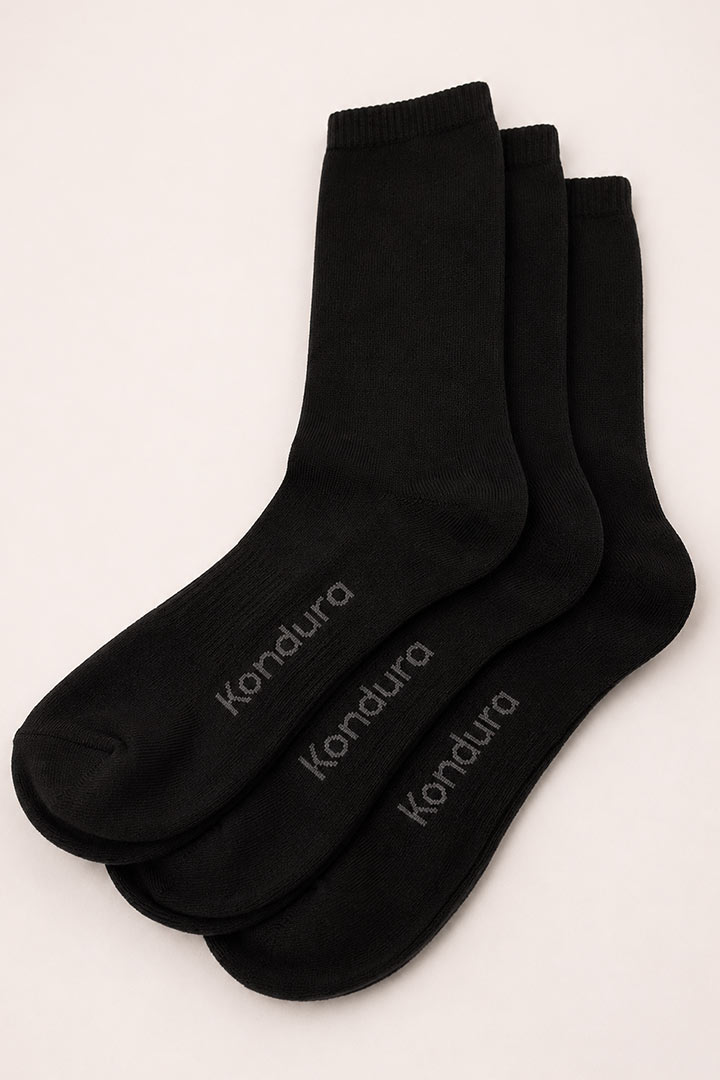 Picture of Cloud Socks Pack of 3 - Black