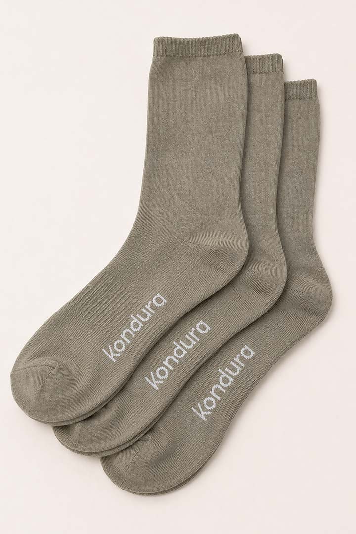 Picture of Cloud Socks Pack of 3 - Khaki