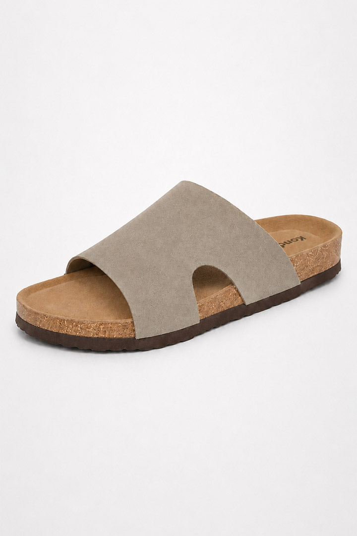 Picture of Cloud Slides - Taupe Suede