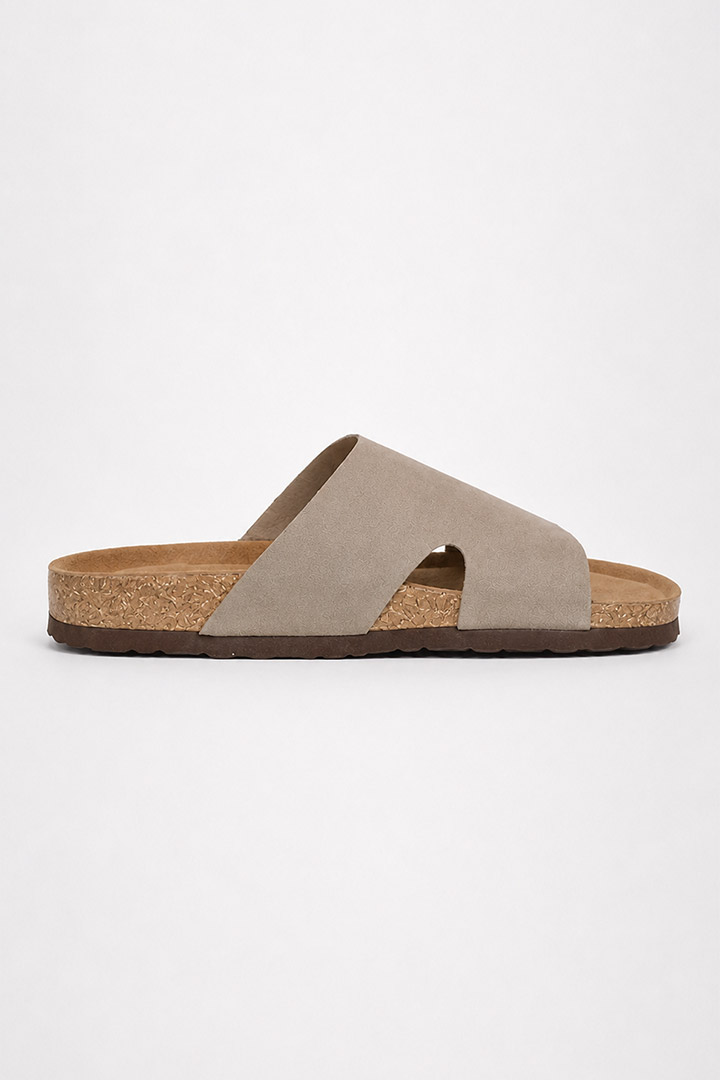 Picture of Cloud Slides - Taupe Suede