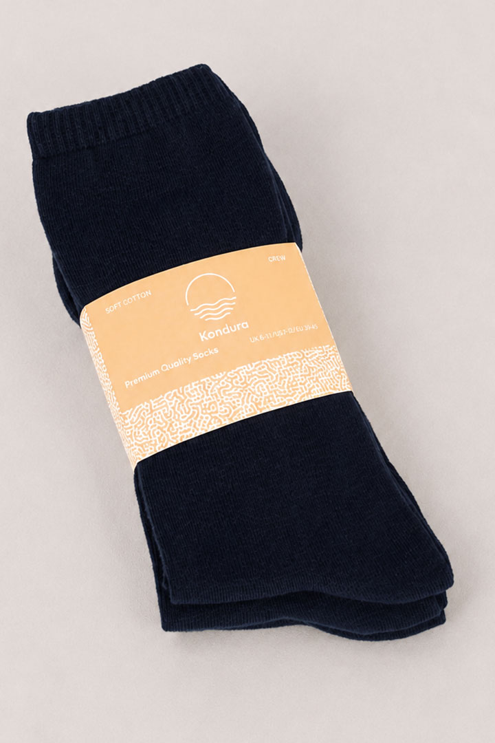 Picture of Cloud Socks Pack of 3 - Navy